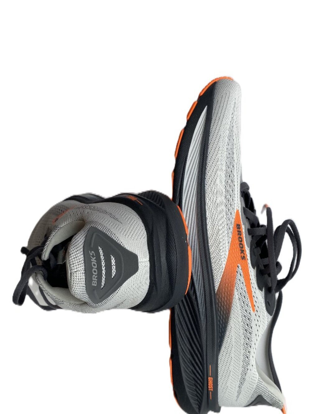 Brooks US 9 Wide NEW Men's Athletic Shoes Grey /Orange